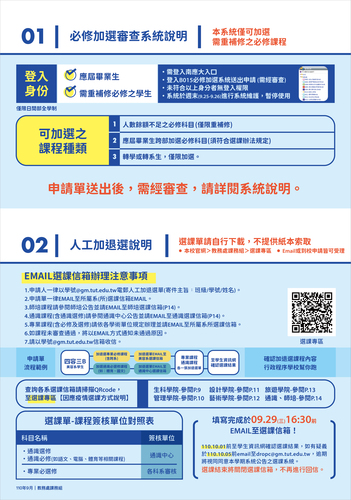 110-1 選課須知圖片
